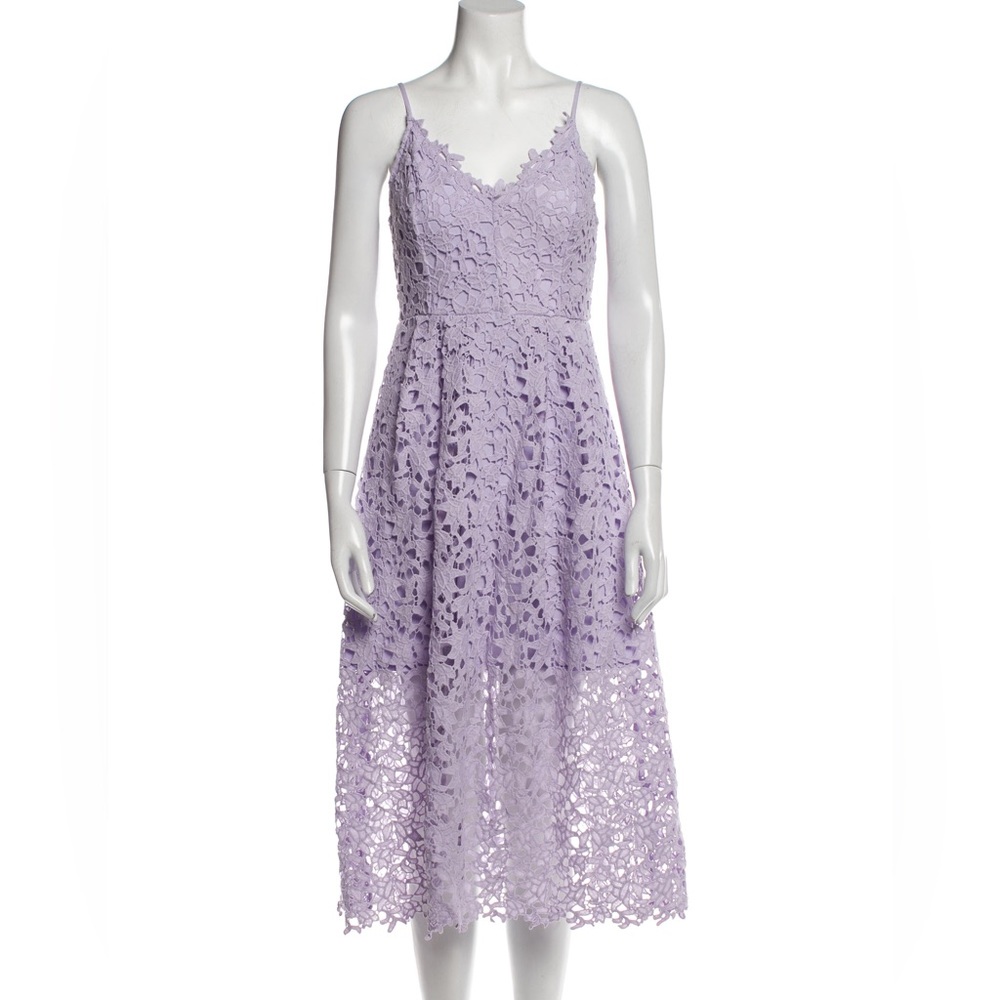 ASTR the Label lavender lace midi dress